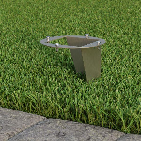 Garten-Erdspieß, für Gartensäulen, edelstahl, 20cm, 110mm Ø Heißer Verkauf