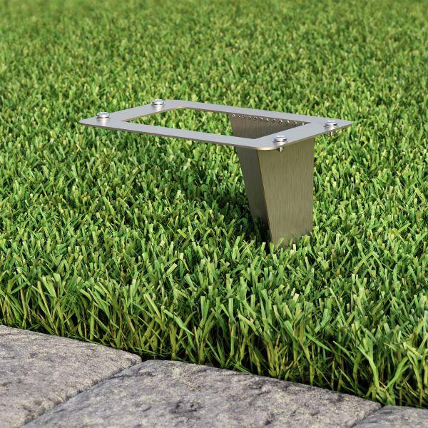 Garten-Erdspieß, für POMI, edelstahl, 18cm, 8 x 11,5cm VIP-Rabatte