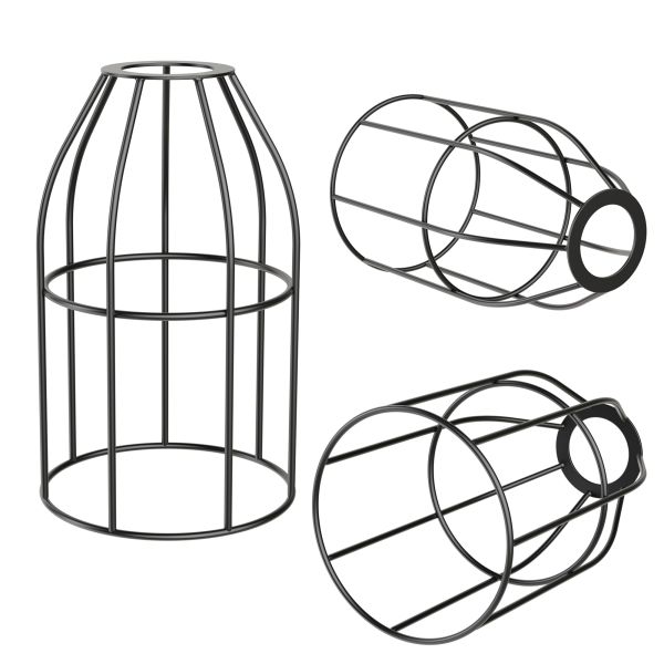 Käfig-Lampenschirm, schwarz, 122mm Ø Wochenangebot
