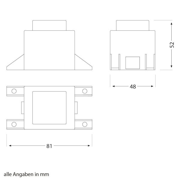 10W LED Trafo-Netzteil/Transformator 2-adrig, Stecker, 12V AC, schwarz, IP44 Preisnachlass