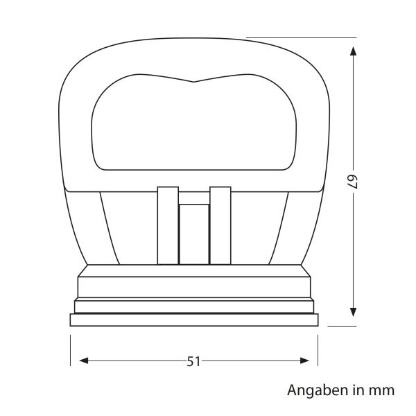 Saugheber / Glassauger, mini, 51mm Ø Saisonschlussverkauf