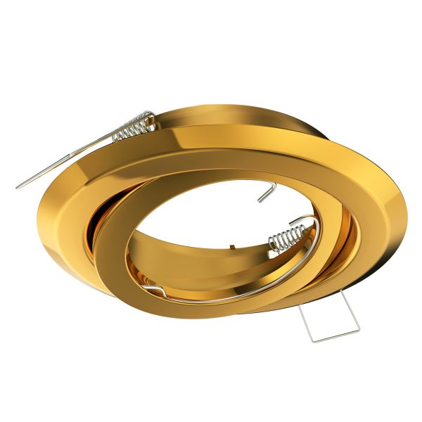 Deckeneinbaurahmen FABI, rund, schwenkbar, gold glänzend Blitzangebot