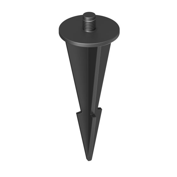 Garten-Erdspieß, für Solar-Pflasterstein BROSLO, schwarz, 8cm, 30mm Ø Bestseller