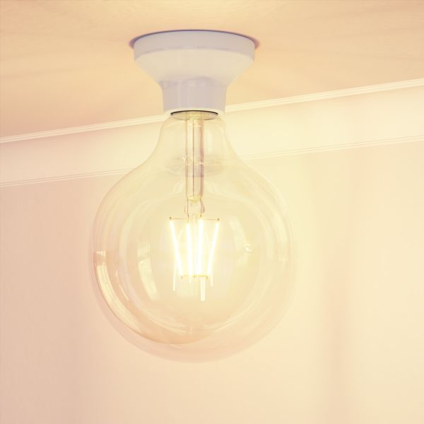 Deckenleuchte / Lampenfassung ELEKTRA, Porzellan (Farbe, Leuchtmittel wählbar) Super Sparpreis