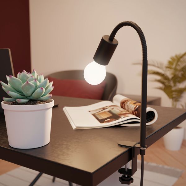 Klemmleuchte, Schwanenhals LELE, Schalter (Farbe, Leuchtmittel wählbar) Hotsell