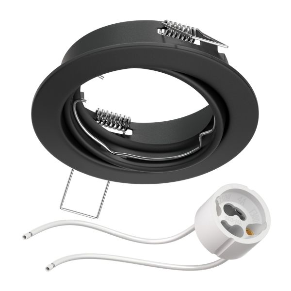 Einbauring FERE, rund, schwenkbar, (GU10/MR16/GU5,3/50mm) (Farbe, Leuchtmittel wählbar)