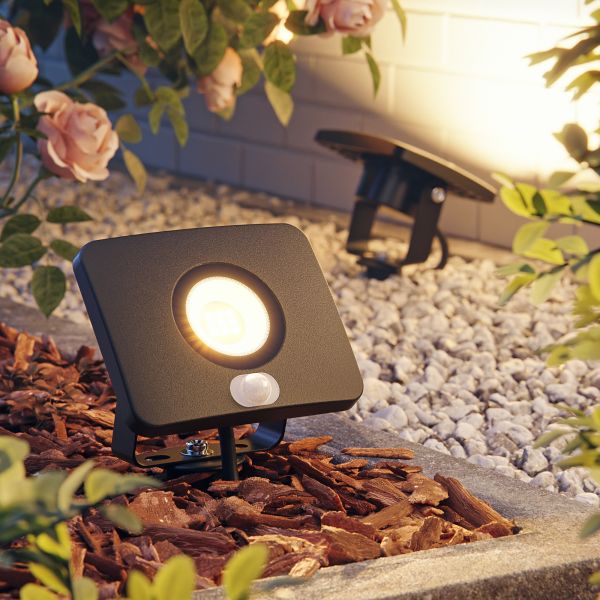 LED Gartenstrahler WEGA für außen, IP44, Bewegungsmelder, Stecker, 11,7 W, Bewegungsmelder (Lichtfarbe, Farbe wählbar) Muttertagsangebot