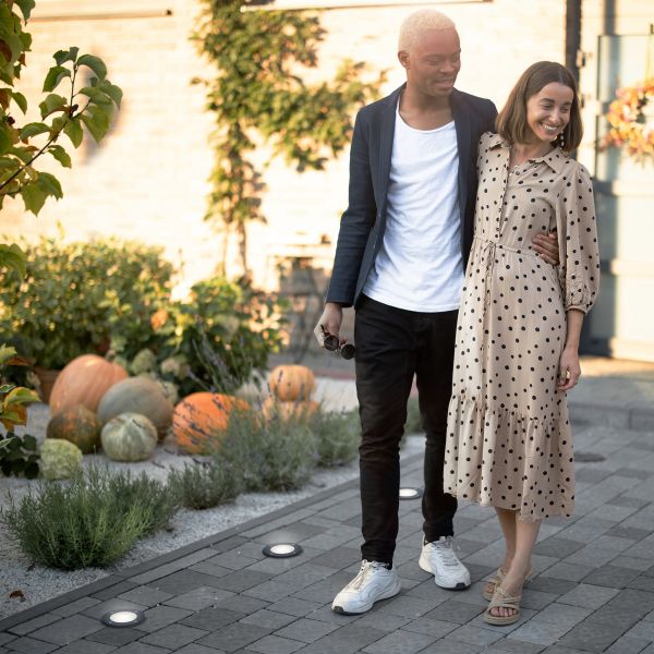 Bodeneinbauleuchte BOLI für außen, IP67, gefrostet, rund, 108mm Ø, 1x GU10 max. 15W (Farbe, Leuchtmittel wählbar) Online Outlet