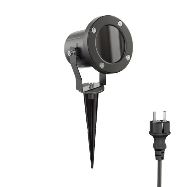 LED Gartenstrahler MIBU mit Erdspieß für außen Edelstahl (Farbe, Leuchtmittel wählbar)