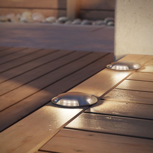 LED Boden-Aufbau-Leuchte Bunda 4-Beam, befahrbar (Farbe, Lichtfarbe, Set Vorschaltgerät wählbar) Sonderangebote