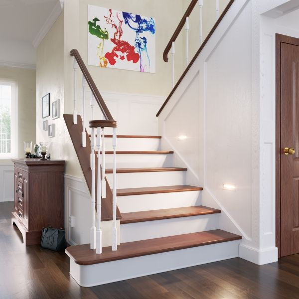 LED Treppenlicht/Wandeinbauleuchte für innen und außen, eckig, edelstahl, 198 x 61mm, 2,2 W, 248lm, warmweiß VIP-Rabatte