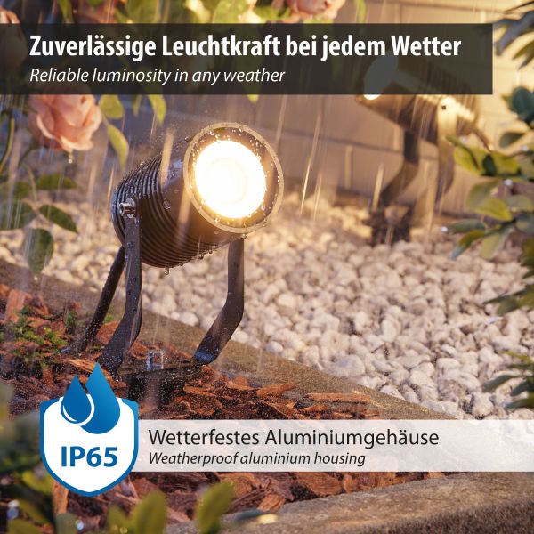 Gartenstrahler SHINGA für außen, IP65, Stecker (Farbe, Leuchtmittel wählbar) Neueste Stile