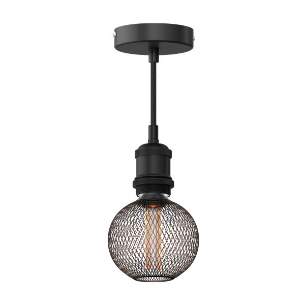 Vintage Pendelleuchte RETRA, inkl. E27 LED, G120, extra warmweiß, 4W, 220lm (Farbe wählbar)