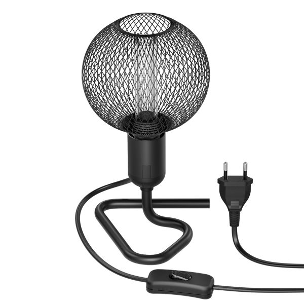 Tischlampe TRIN Lampen-Fassung Triangle Dreieck-Fuß, inkl. E27 LED, G120, extra warmweiß, 4W, 220lm Discount Store für neue Produkte