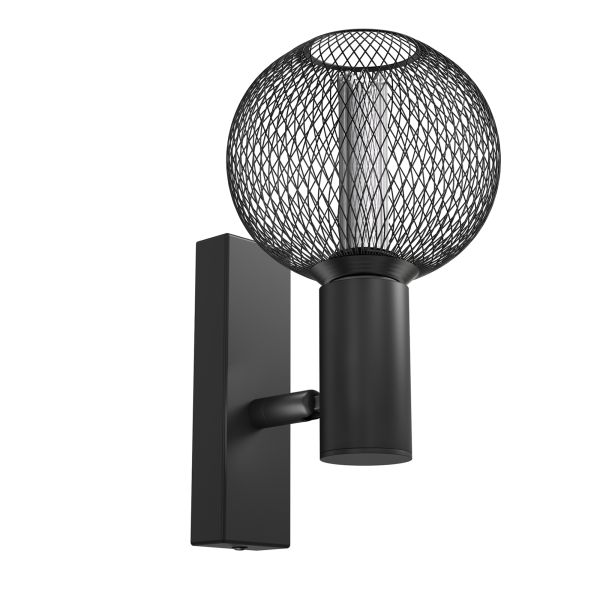 Vintage Wand-Leuchte FARE, Retro, schwarz, schwenkbar, inkl. E27 LED, G120, extra warmweiß, 4W, 220lm Riesige Rabatte