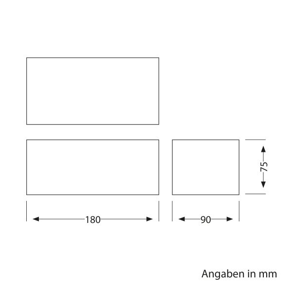 Wandsteckdose WAST für außen, IP44, 2-fach, anthrazit, inkl. LED Downlight, 430lm, warmweiß Fabrik Onlineshop
