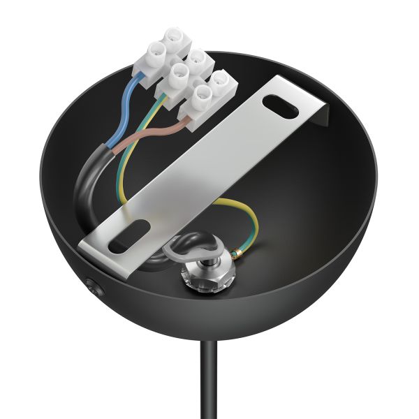 Pendelleuchte / Hängelampe DORI, schwarz matt, inkl. E27 LED, G120, extra warmweiß, 4W, 220lm Jubiläumsangebot