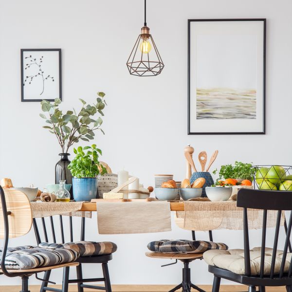 Textilkabel RETRA, Vintage, 3m, mit Käfig-Schirm groß (Farbe, Leuchtmittel wählbar) Exklusive Angebote