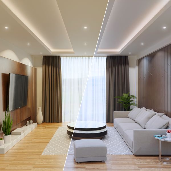 Decken-Einbaustrahler KUN, eckig, schwenkbar + Smart Home RGBW GU10 LED 473lm Zeitbegrenzte Promotion