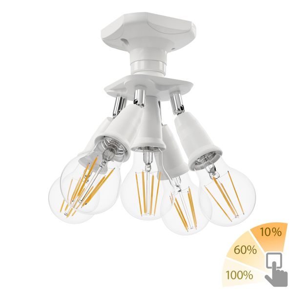 LED Deckenleuchte Elektra 5-flammig (Leuchtmittel wählbar) LED Deckenleuchte Elektra 5-flammig (Leuchtmittel wählbar)