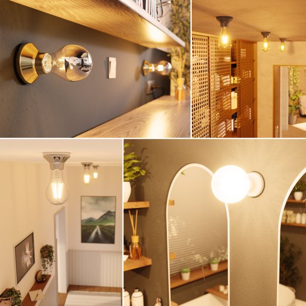 LED Deckenleuchte Elektra Porzellan Smart Home (Farbe, Leuchtmittel wählbar) Discount Store für neue Produkte