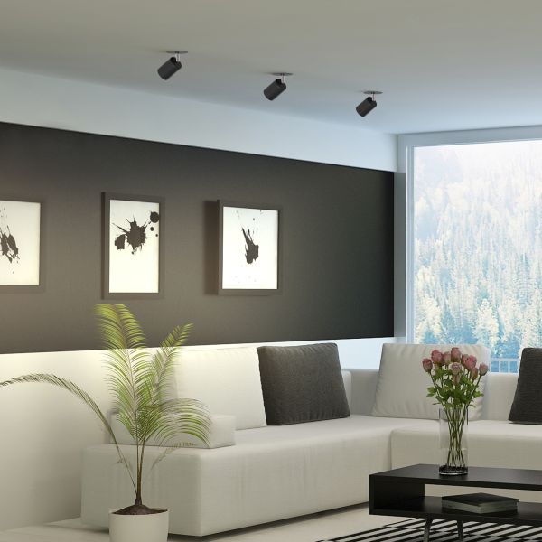 Deckeneinbauleuchte WAIKA, schwenkbar, rund, 80mm Ø (Farbe, Leuchtmittel wählbar) Hotsell