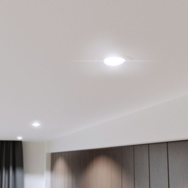 Decken-Einbaurahmen KUN, rund, schwenkbar (MR16/PAR16/50mm) + GU5.3 Fassung Günstig kaufen