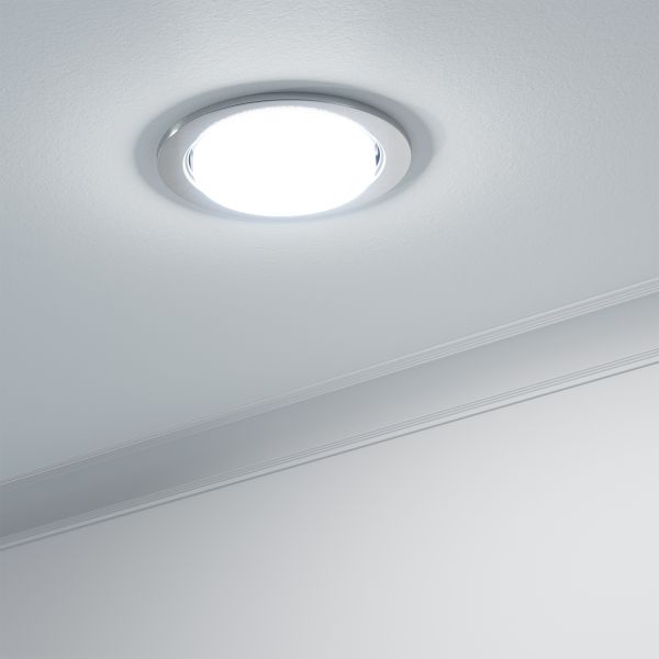 Deckeneinbauleuchte RUBA, rund, 107mm Ø, 1x GX53 max. 25W (Set, Farbe, Leuchtmittel wählbar) Cyber Monday