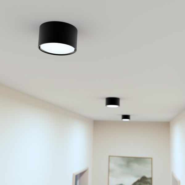 GX53 Porzellan Aufbauleuchte KLU, rund, 91mm Ø (Farbe, Leuchtmittel wählbar) Neueste Mode