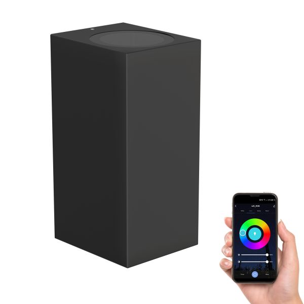 Wandleuchte ALSE Up- & Downlight für außen, Aluminium, eckig, inkl. 2 Smart Home RGBW GU10 LED Lampen, je 10,82W, je 473lm (Farbe wählbar) Wandleuchte ALSE Up- & Downlight für außen, Aluminium, eckig, inkl. 2 Smart Home RGBW GU10 LED Lampen, je 10,82W, je 473lm (Farbe wählbar)
