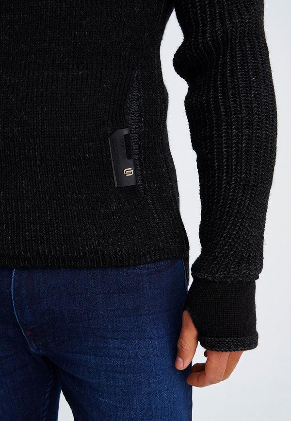 Leif Nelson Strickpullover Grobstrick mit Schalkragen Valentinstagsangebot
