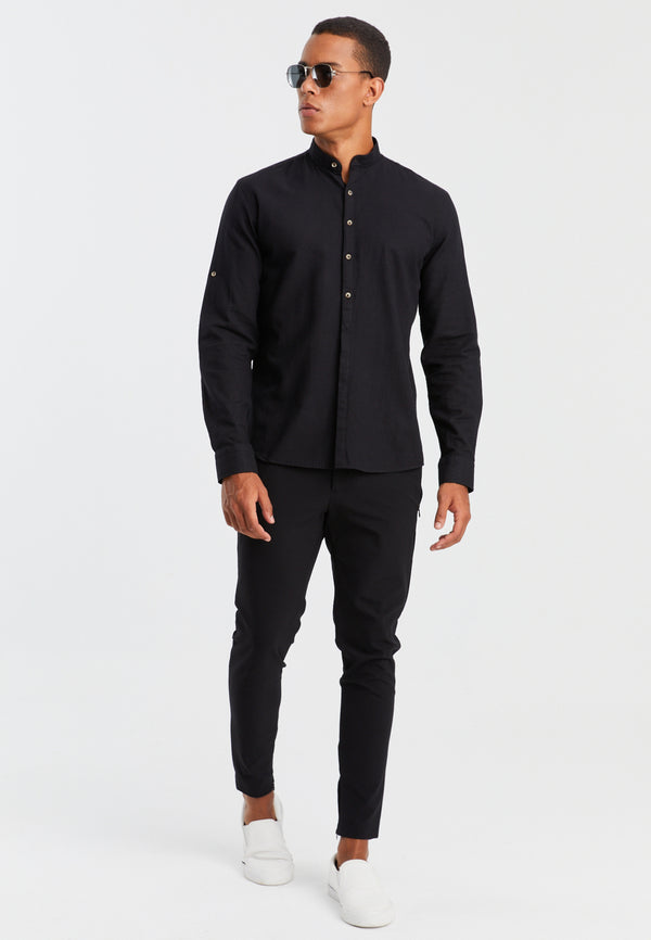 Leif Nelson Leinenhemd Langarm Online Outlet