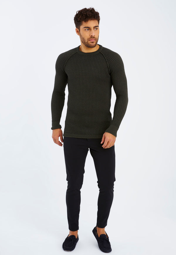 Leif Nelson Strickpullover Feinstrick Rundhals Kauf eins, bekomm eins gratis