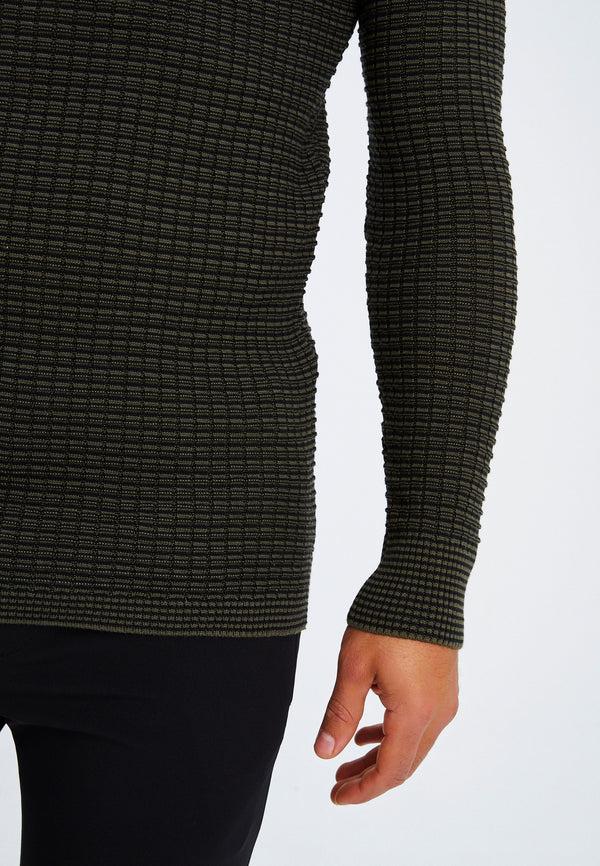 Leif Nelson Strickpullover Feinstrick Rundhals Kauf eins, bekomm eins gratis