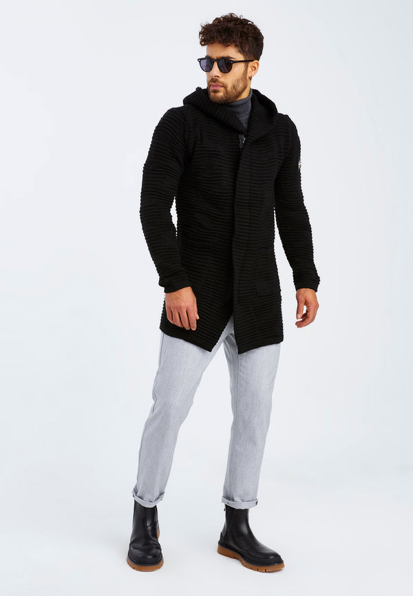 Leif Nelson Strickjacke mit Kapuze VIP-Rabatte