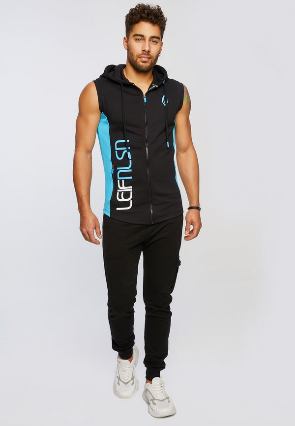 Leif Nelson Gym-Sweatjacke Kapuze Ärmellos Wochenangebot