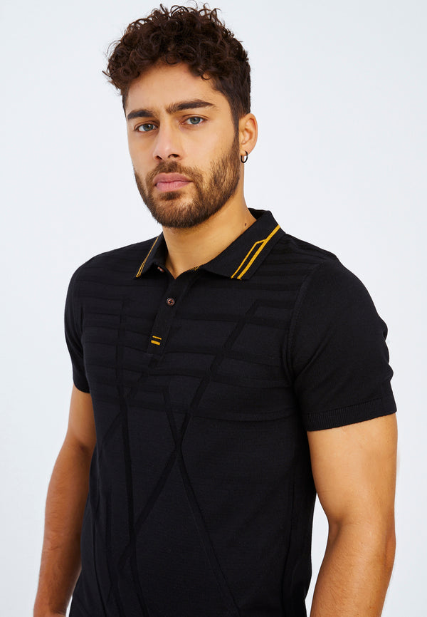 Leif Nelson Polo-Shirt Feinstrick Vierteljährliche Förderung