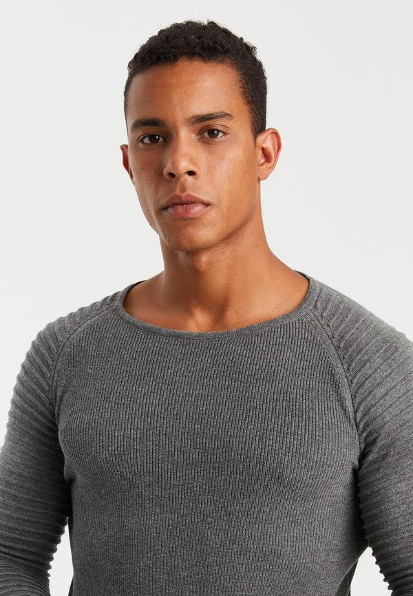 Leif Nelson Strickpullover Feinstrick Rundhals Nur noch ein Tag übrig