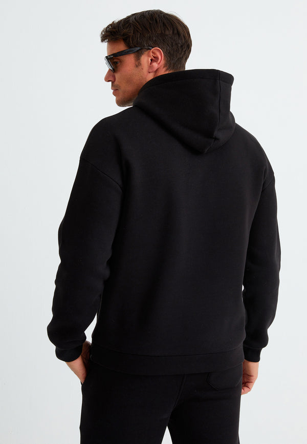 Leif Nelson Oversize Kapuzenpullover Riesige Rabatte