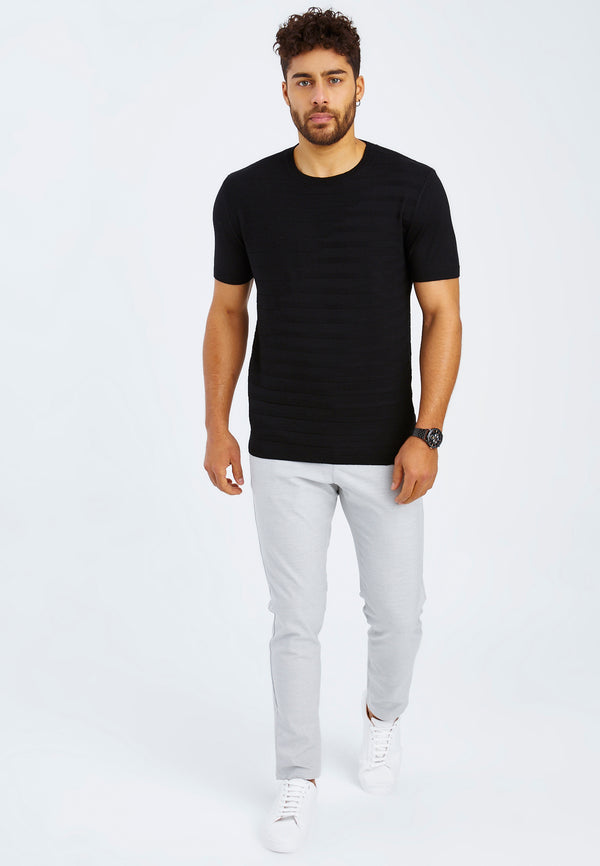 Leif Nelson Rundhals-Shirt Feinstrick Black Friday Preise