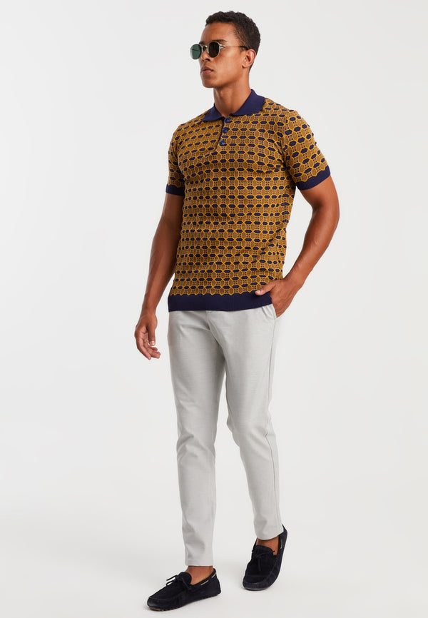 Leif Nelson Polo-Shirt Feinstrick Im Verkauf