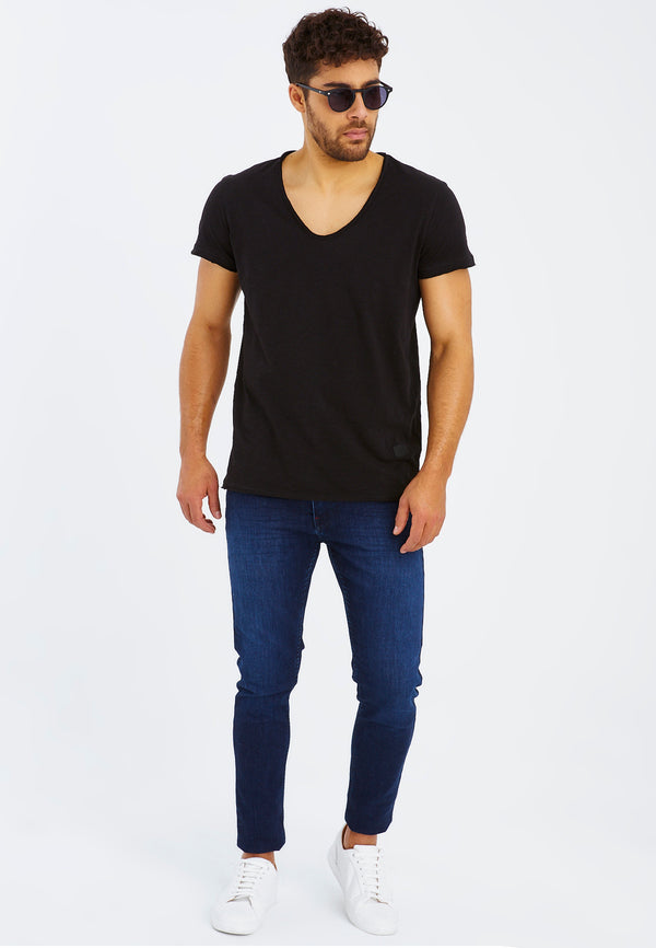Leif Nelson T-Shirt V-Ausschnitt zollfrei