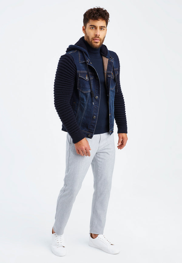 Leif Nelson Jeans-Jacke Kapuze Auslauf