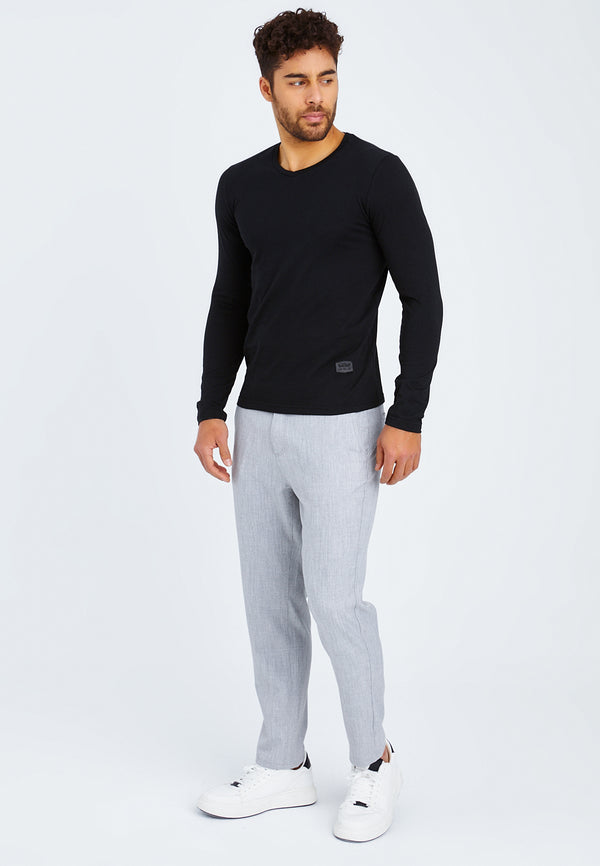 Leif Nelson Longsleeve V-Ausschnitt Sonderangebot