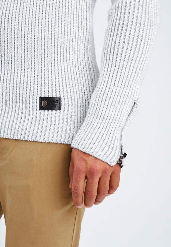 Leif Nelson Strickpullover Grobstrick Schalkragen Exklusivangebot