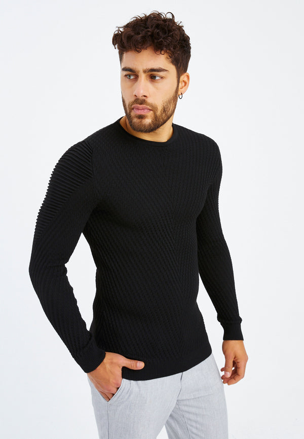 Leif Nelson Strickpullover Feinstrick Rundhals Lagerräumung