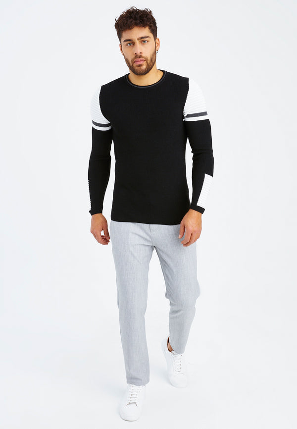 Leif Nelson Strickpullover Feinstrick Rundhals Heißer Verkauf