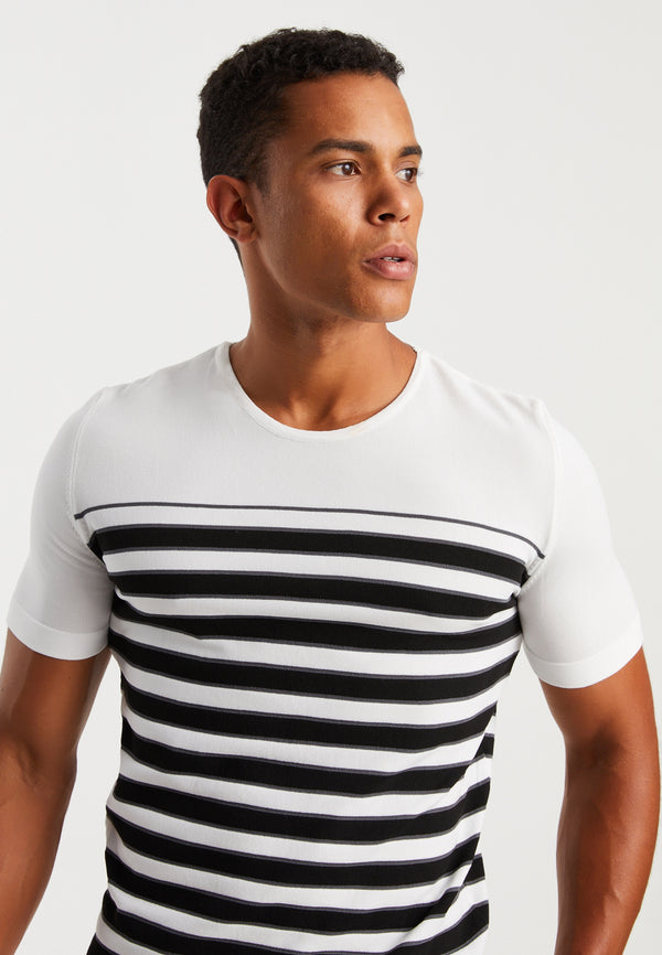 Leif Nelson Rundhals-Shirt Feinstrick Große Rabatte