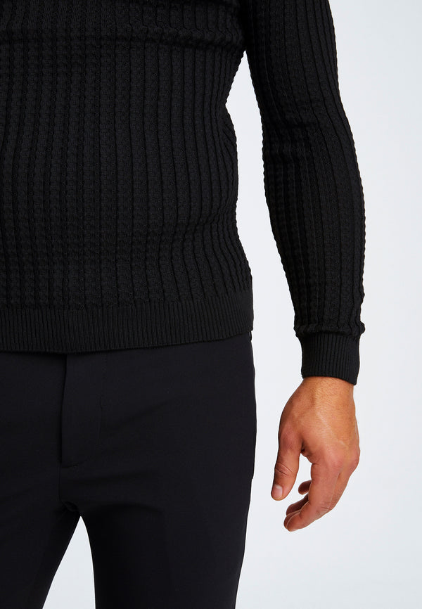 Leif Nelson Feinstrick Rollkragenpullover Auslauf