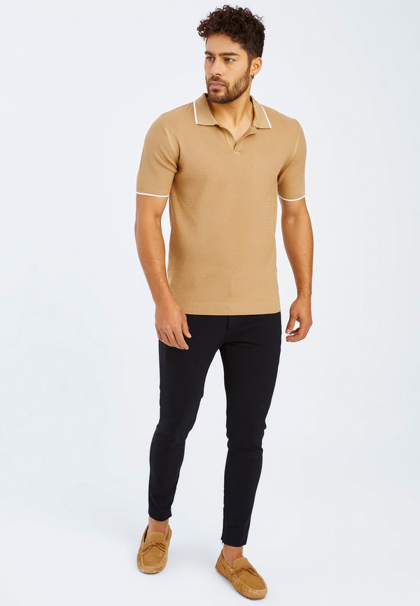 Leif Nelson Polo-Shirt Feinstrick Sonderangebot der Fabrik